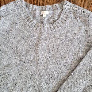 J. Crew Lambs Wool Gray Crew Neck Sweater Women's Size XS J. Crew